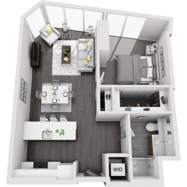 Rendering of the Huron Peak floor plan