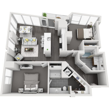 Rendering of the North Maroon Peak floor plan