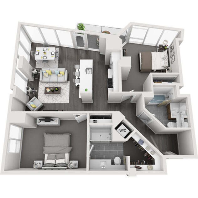 Rendering of the North Maroon Peak floor plan